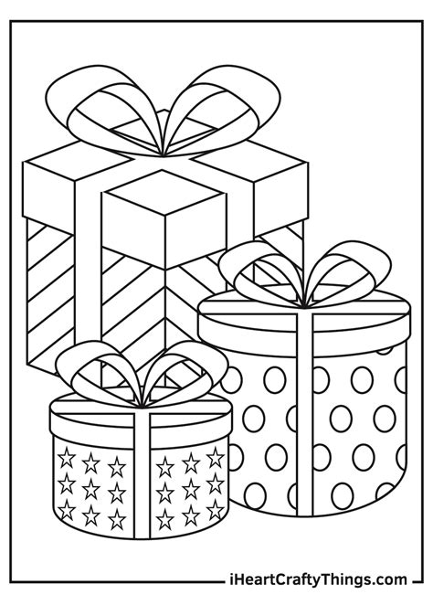 present coloring page printable|christmas presents pictures to color.